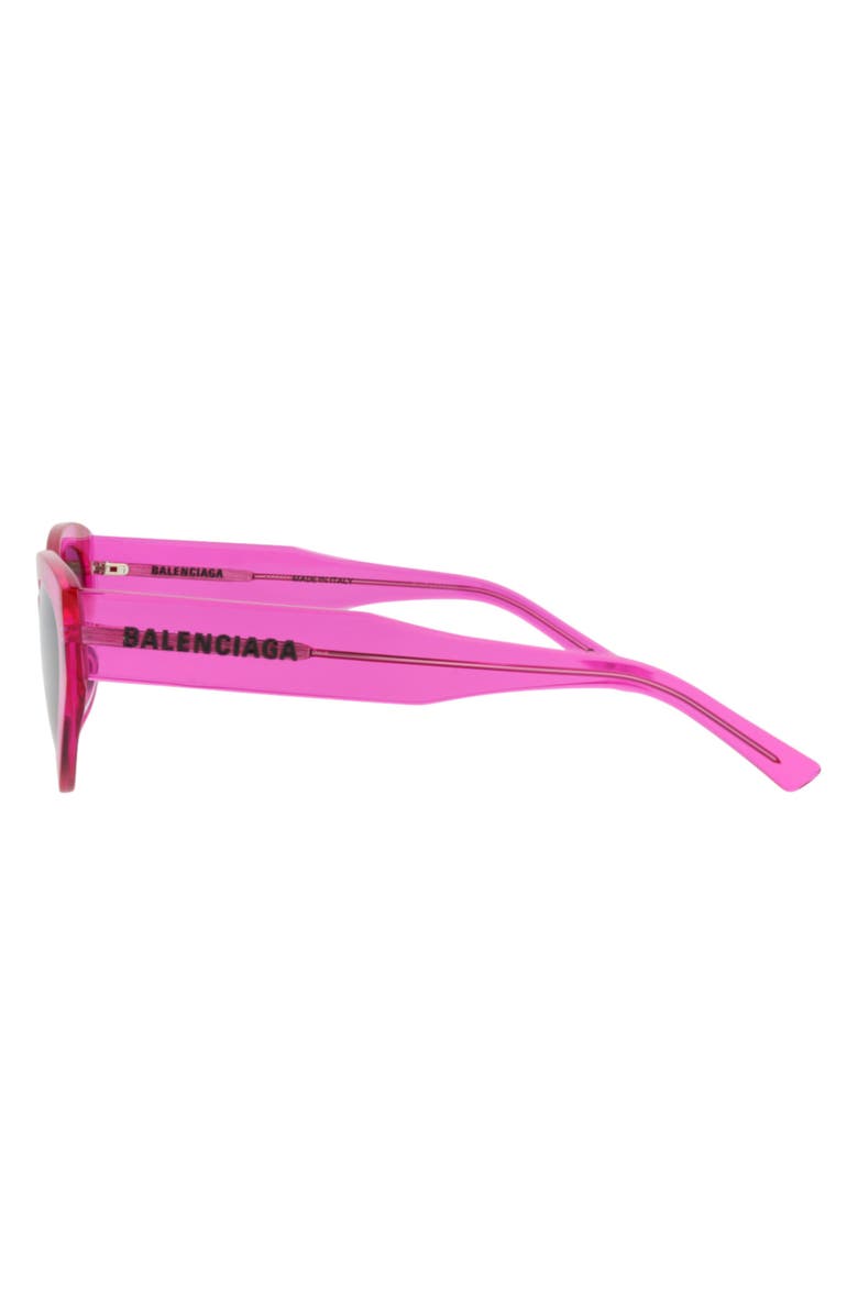 Balenciaga 57mm Cat Eye Sunglasses, Alternate, color, Fuchsia Fuchsia Grey
