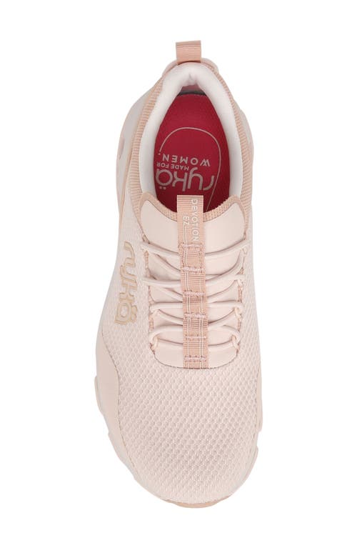 Ryka Devotion Ez Walking Sneaker In Blush