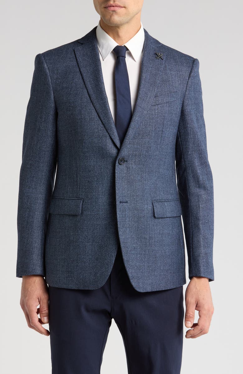 John Varvatos Star USA Neat Wool Blend Sport Coat, Main, color, 