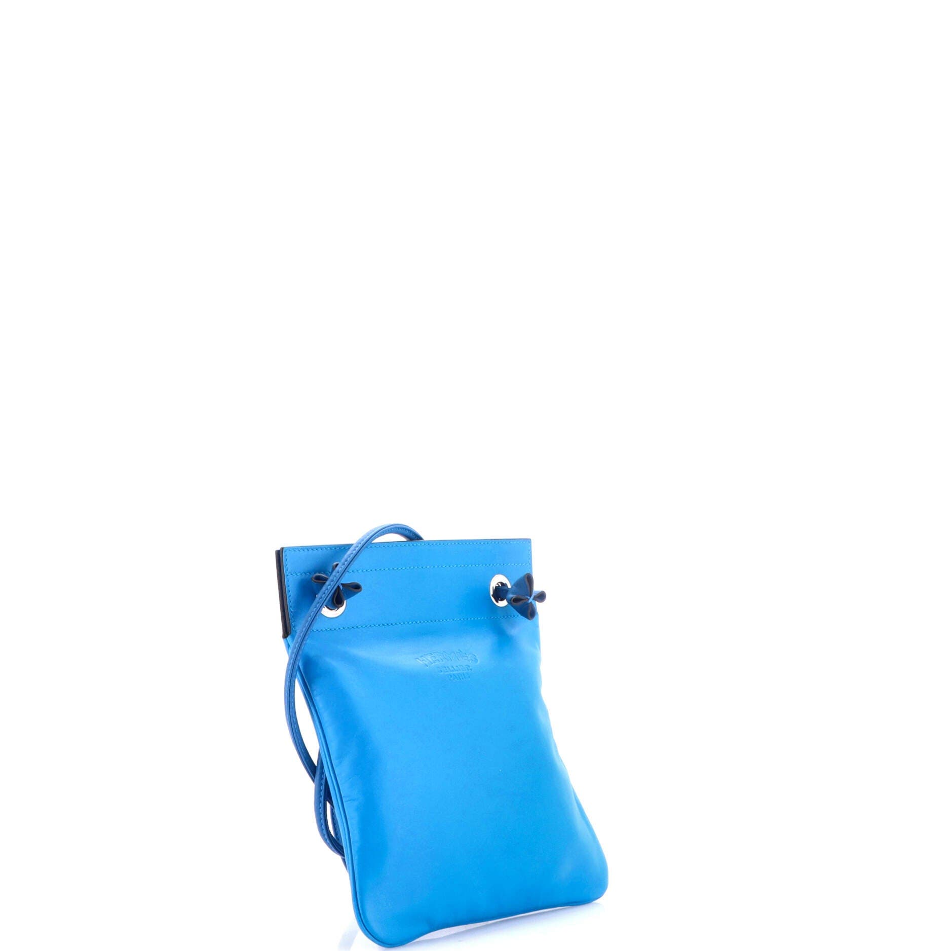 Aline Bag Milo Lambskin and Swift Mini, Alternate, color, Bleu Zanzibar