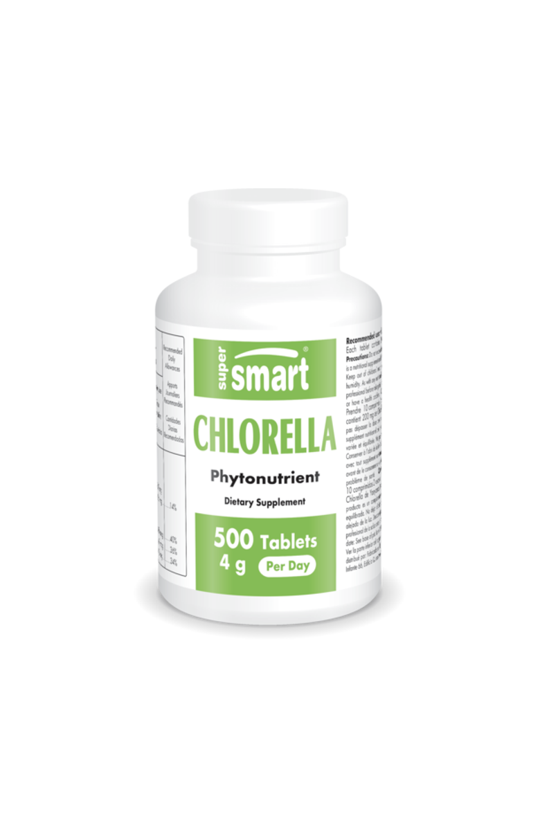 SuperSmart Chlorella Supplement 4g, Main, color, NO COLOR