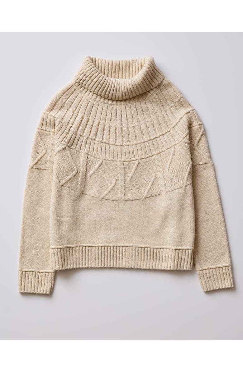 Carve Designs Neve Cable Turtleneck, Alternate, color, Birch