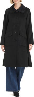 Kate Spade New York Funnel Neck Wool Blend Coat
