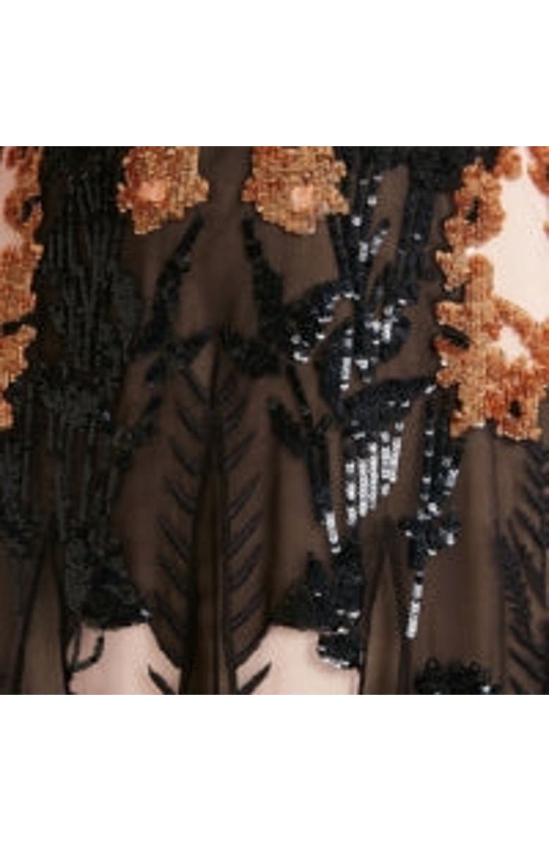Temperley London Gilded Gown, Alternate, color, Almond