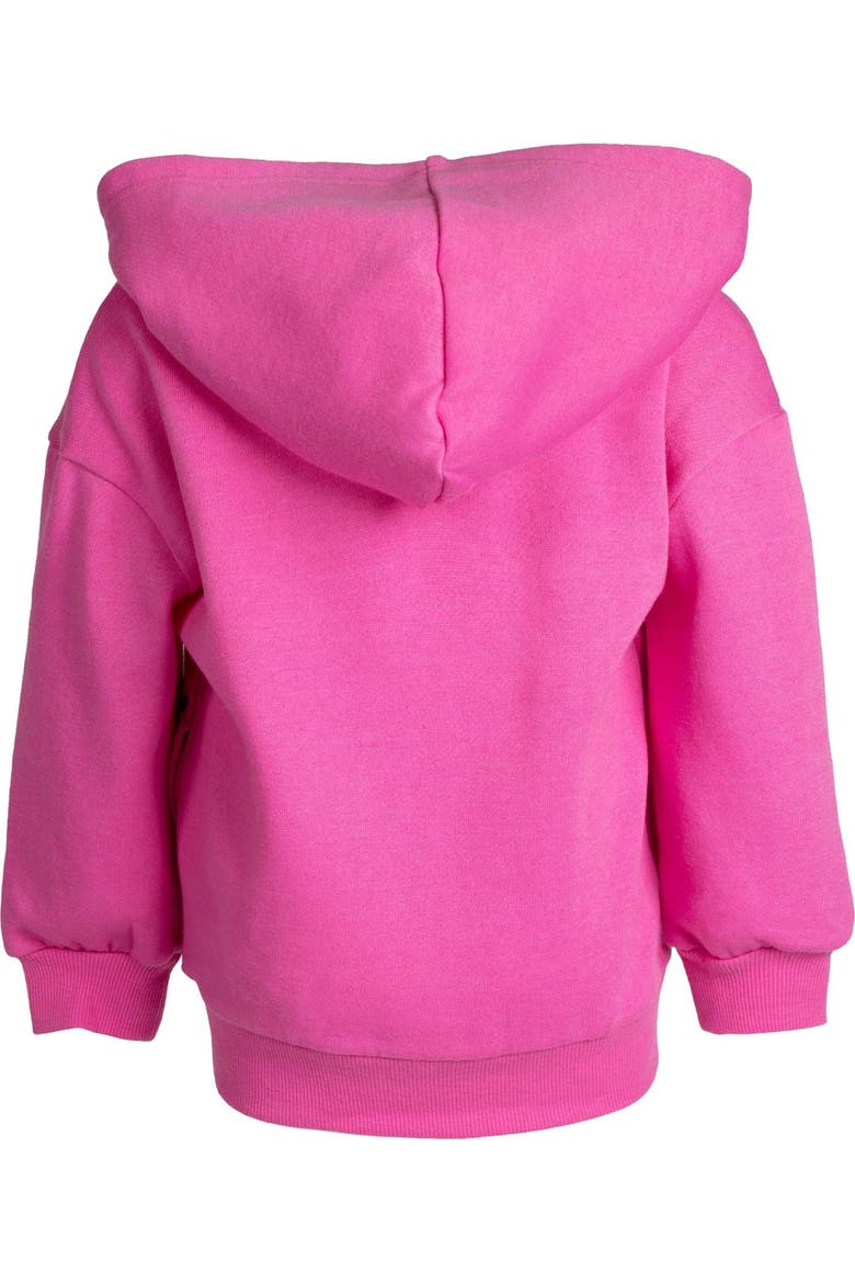 Girls' Fleece Zip-Up Hoodie, Alternate, color, JJ Pink
