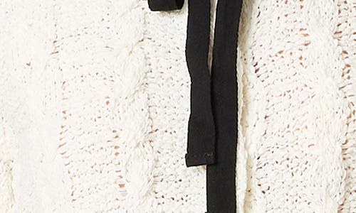 Lush Textured Cable Stitch Sweater In Neutral