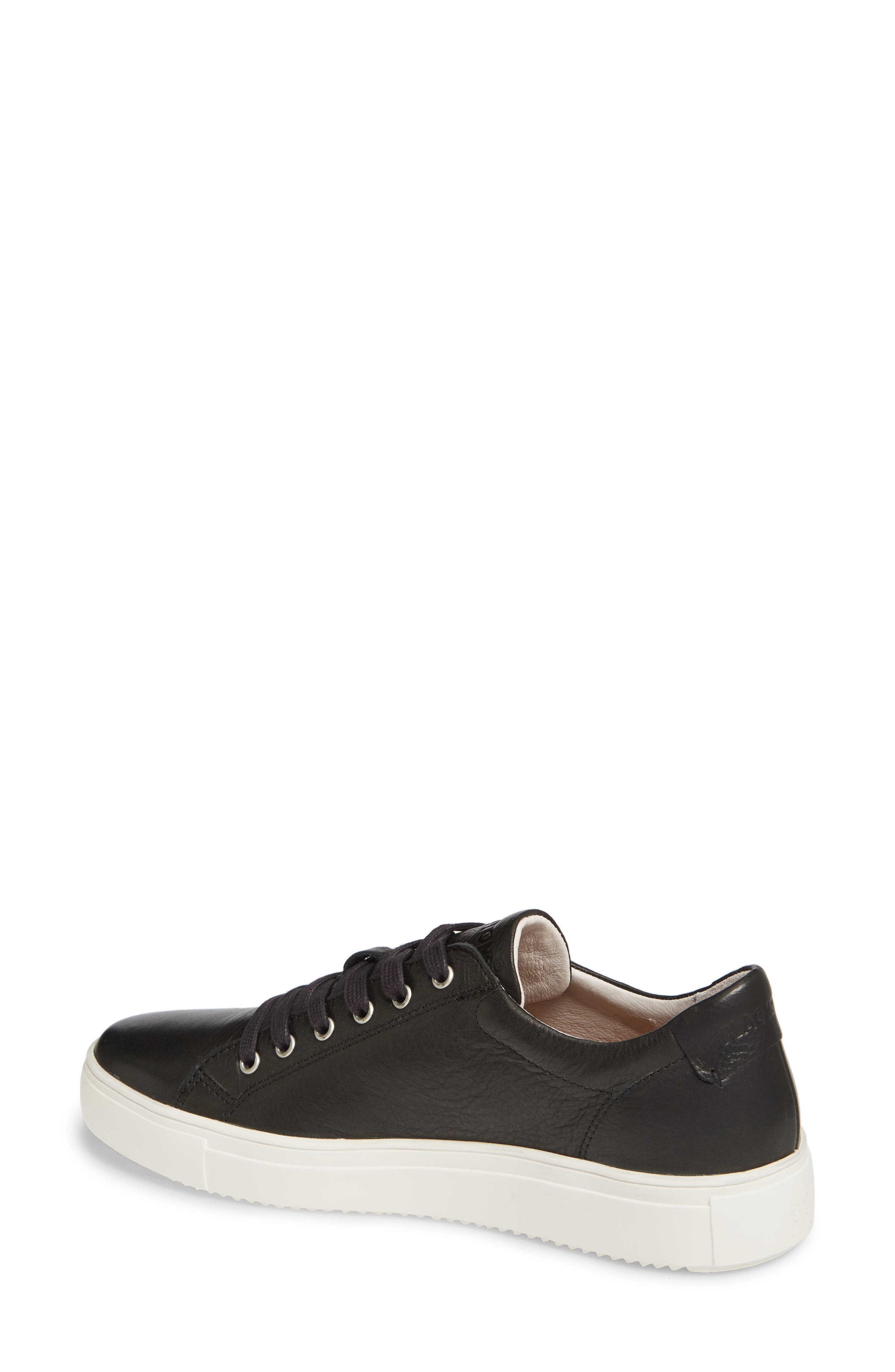 PL71 Low Top Sneaker, Alternate, color, BLACK LEATHER