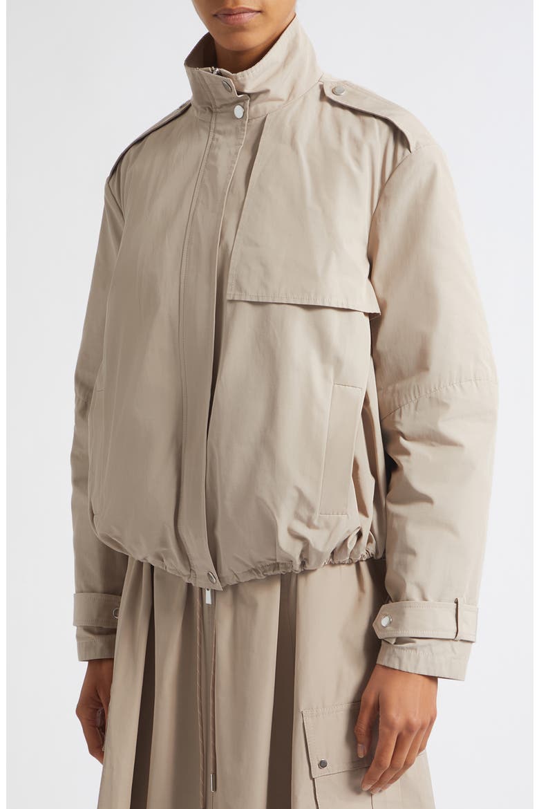 Alyssa Funnel Neck Bomber Jacket, Alternate, color, TAUPE