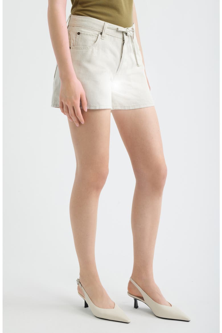 The Off Duty Drawstring Cotton & Linen Shorts, Alternate, color, NATURAL ECRU