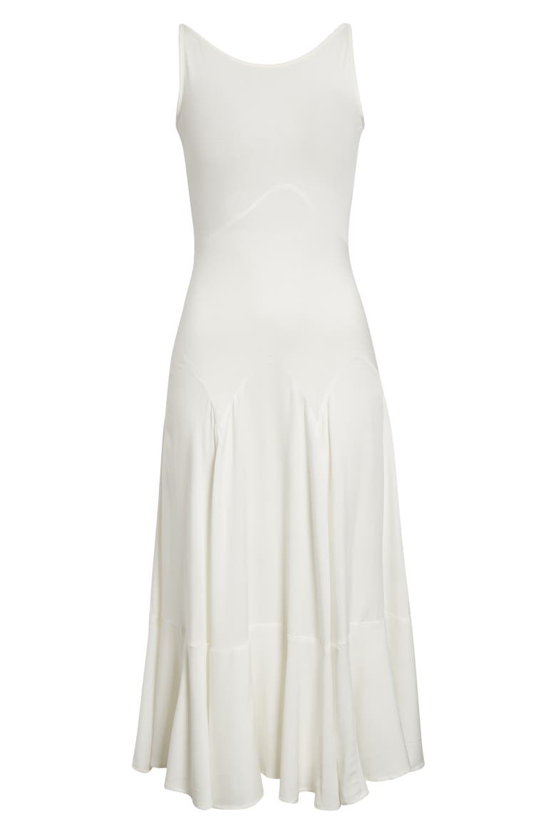 Dammit Janet Bias Cut Jersey Dress, Alternate, color, WHITE
