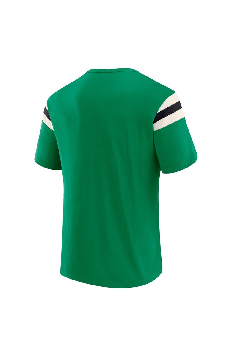 Darius Rucker Collection by Fanatics Men's Darius Rucker Collection by Fanatics Kelly Green Philadelphia Eagles Distressed Throwback Shoulder Stripe T-Shirt, Alternate, color, Kelly Green