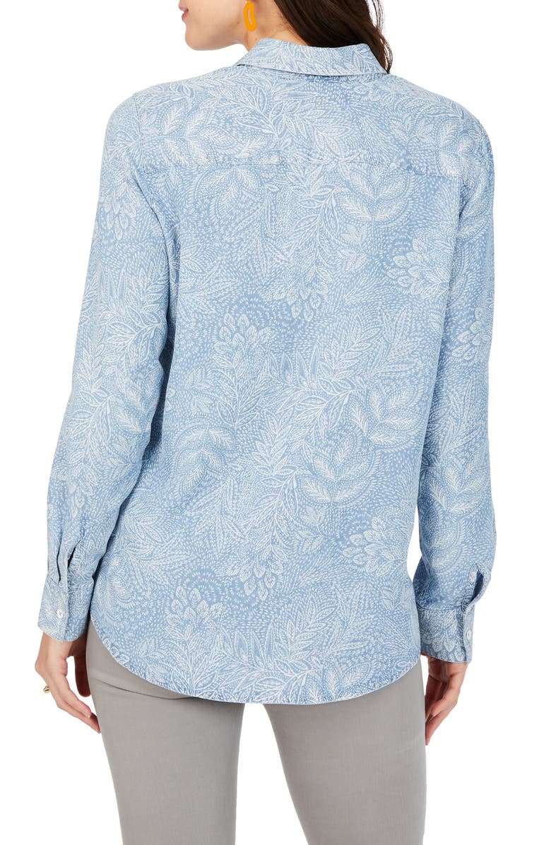 Foxcroft Zoey Fallen Foliage Button-Up Shirt, Alternate, color, 