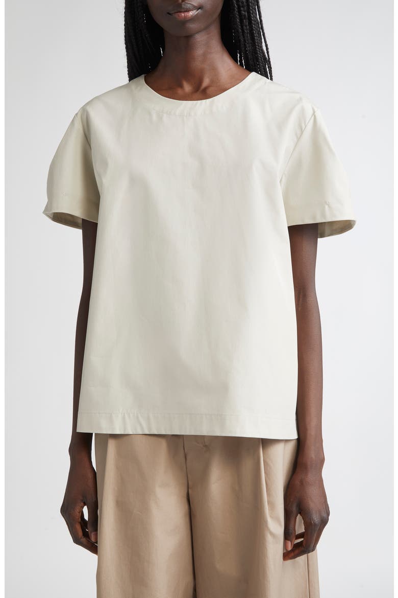 Dahlia Cotton Sateen Top, Main, color, SAND