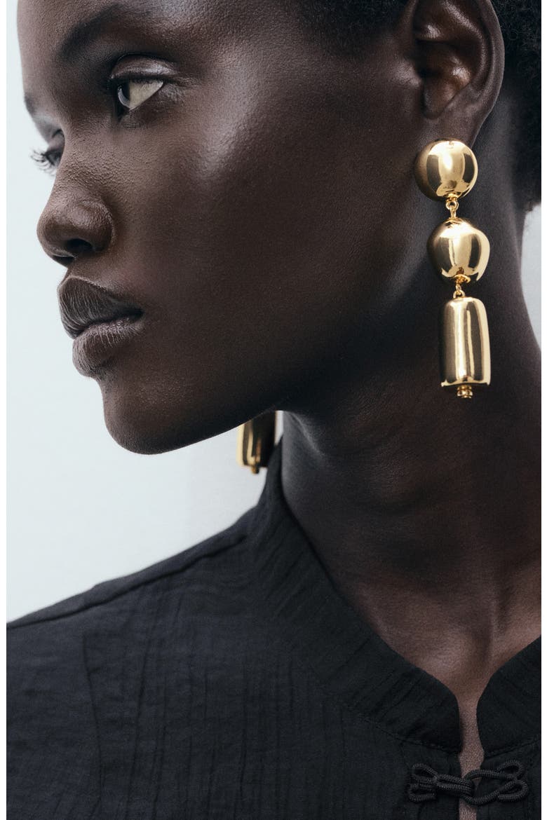 Pendant Drop Earrings, Alternate, color, GOLD