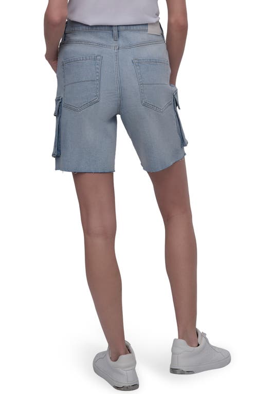 Dkny Jeans High Waist Utility Denim Shorts