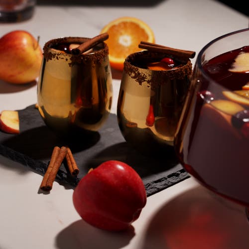 Viski Stemless Wine Glasses Set Of 2 In Belmont