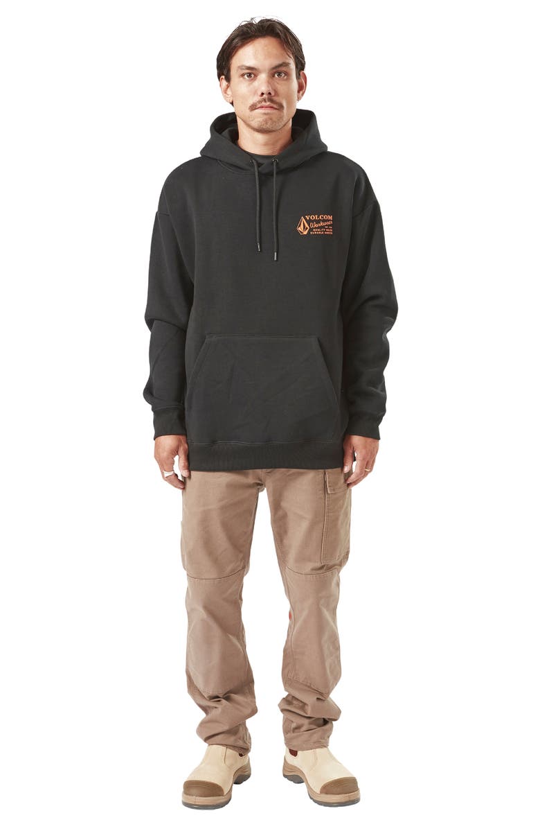 Volcom Workwear Logo Graphic Hoodie, Alternate, color, 