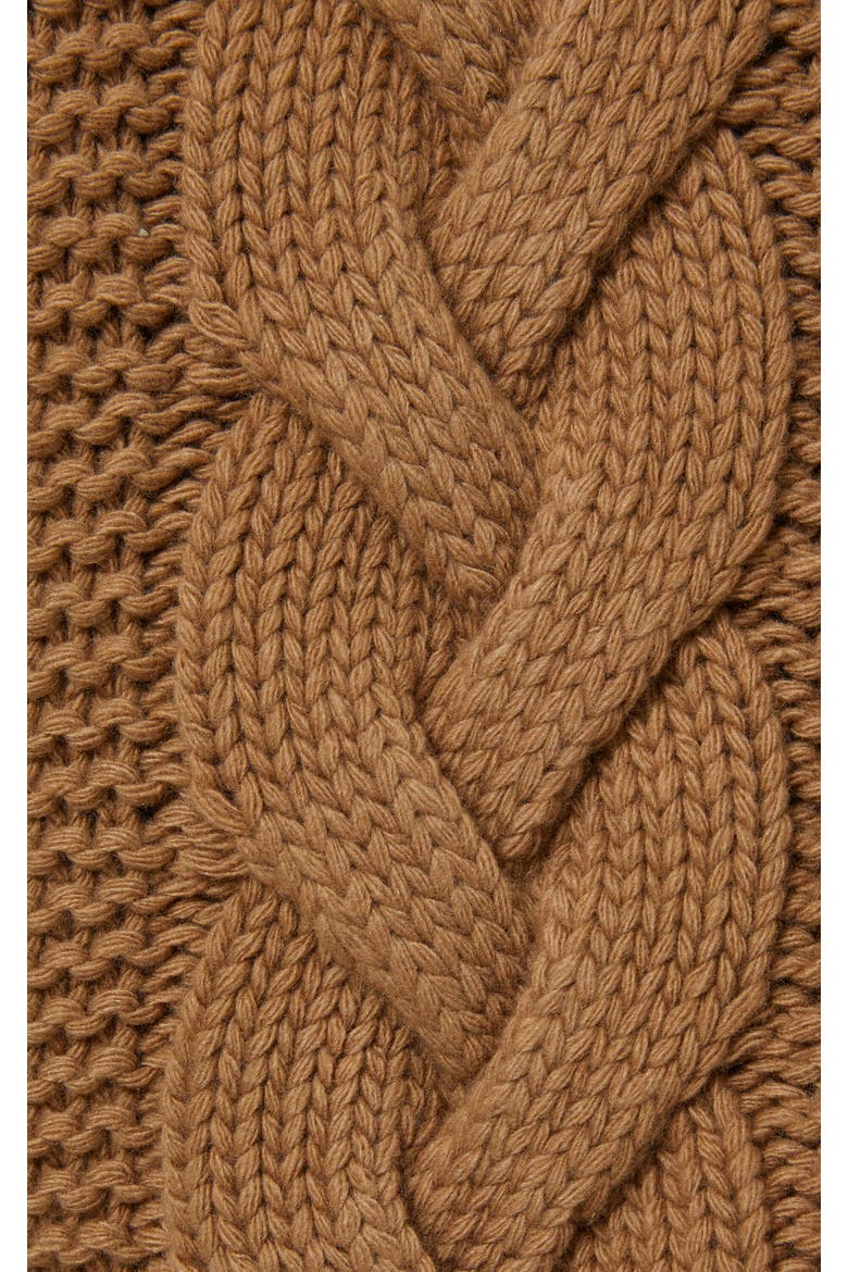 Portrait Cardigan, Alternate, color, Solid Brown