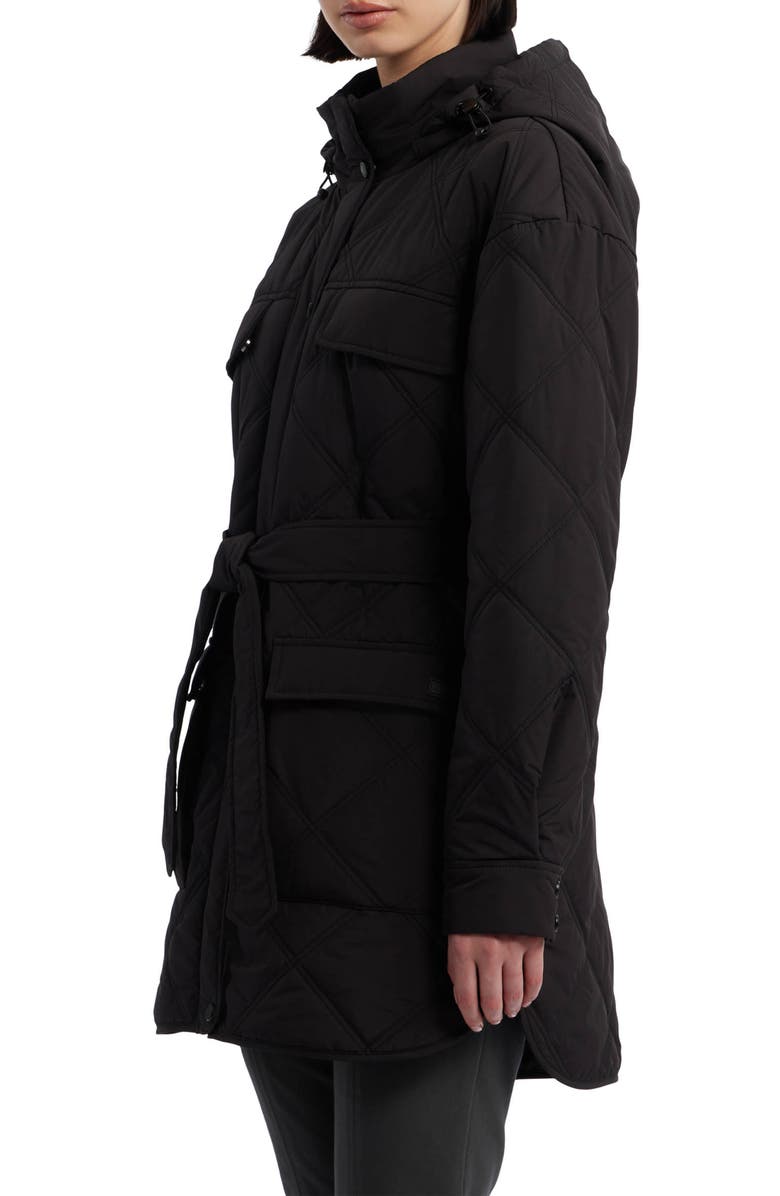 Hunter Belted Packable Quilted Jacket, Alternate, color,