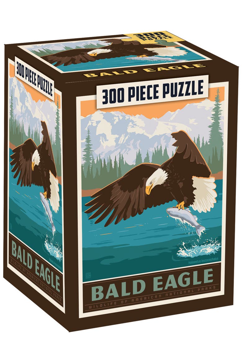 Bald Eagle 300 Piece Jigsaw Puzzle, Main, color, Multicolor