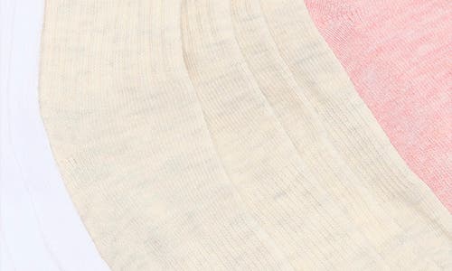 Calvin Klein 6-pack Quarter Socks In Red