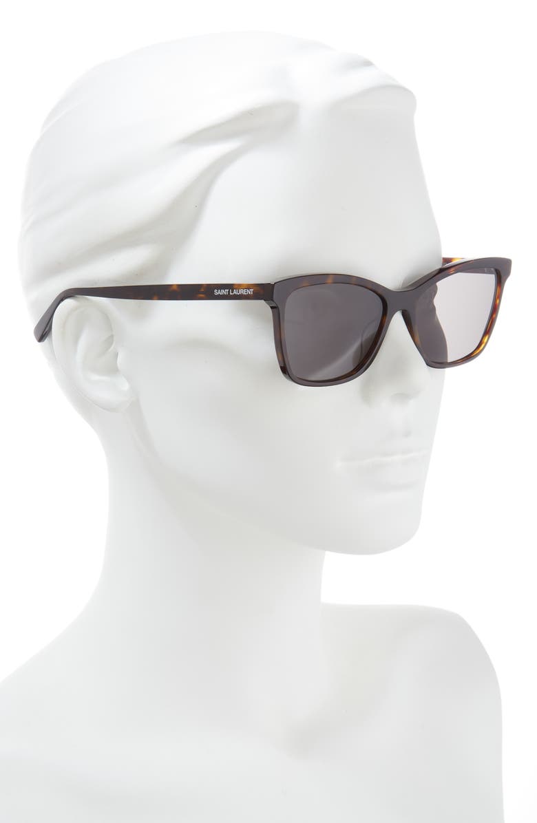 Saint Laurent 56mm Cat Eye Sunglasses, Alternate, color, 