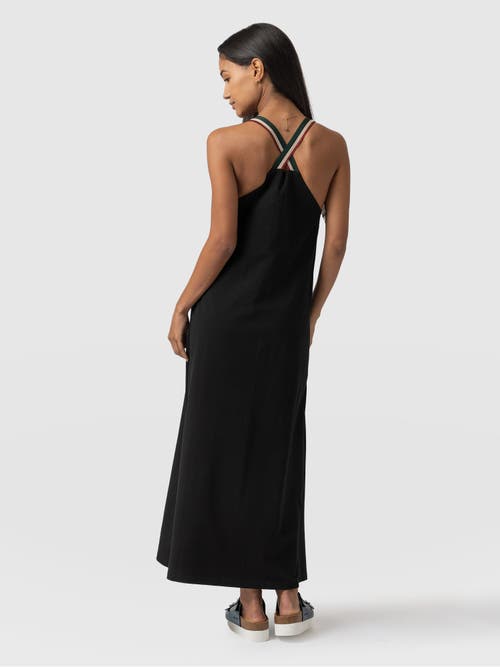 Saint And Sofia Saint + Sofia Sunset Dress Black In Black
