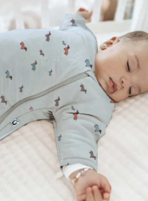 Gunamuna Long Sleeve Transitional Swaddle Sleep Bag, 1.0 Tog In Blue