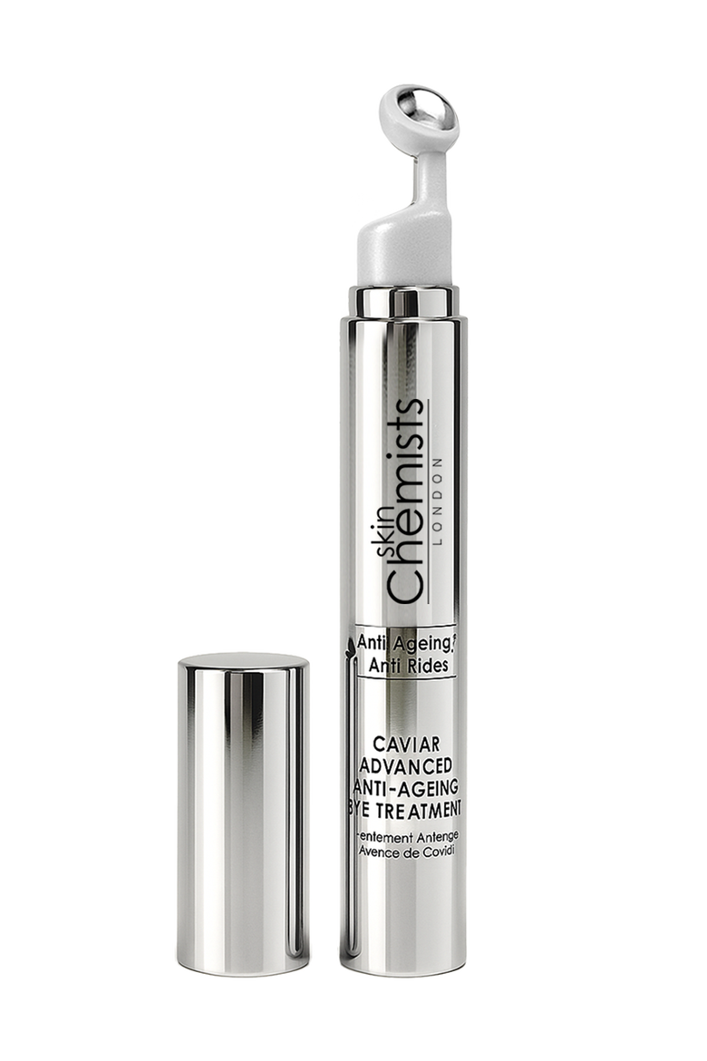 Caviar Advanced Anti-Aging Eye Treatment 15ml for Loss of Firmness, Fine Lines & Wrinkles, Main, color, White
