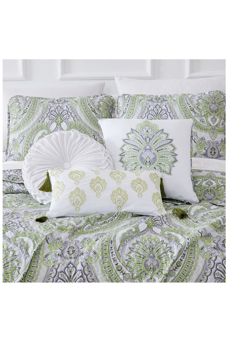 Pure Melody Quilt Bedding Set, Alternate, color, GREEN