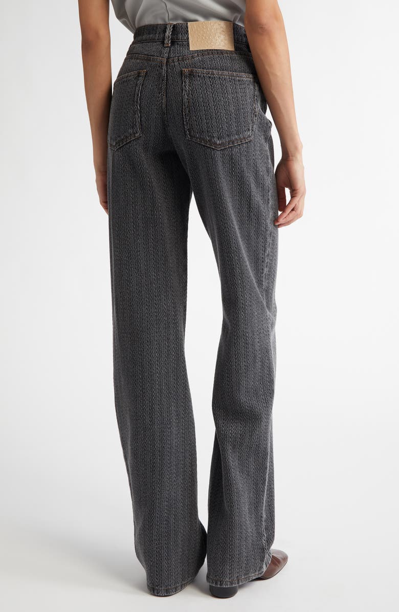 JULIE KEGELS Po Herringbone Straight Leg Jeans, Alternate, color,