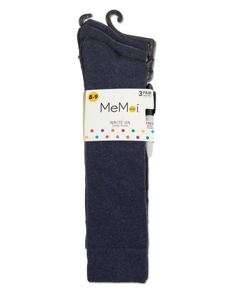 Write On Camp Kids Knee High Socks 3-Pack