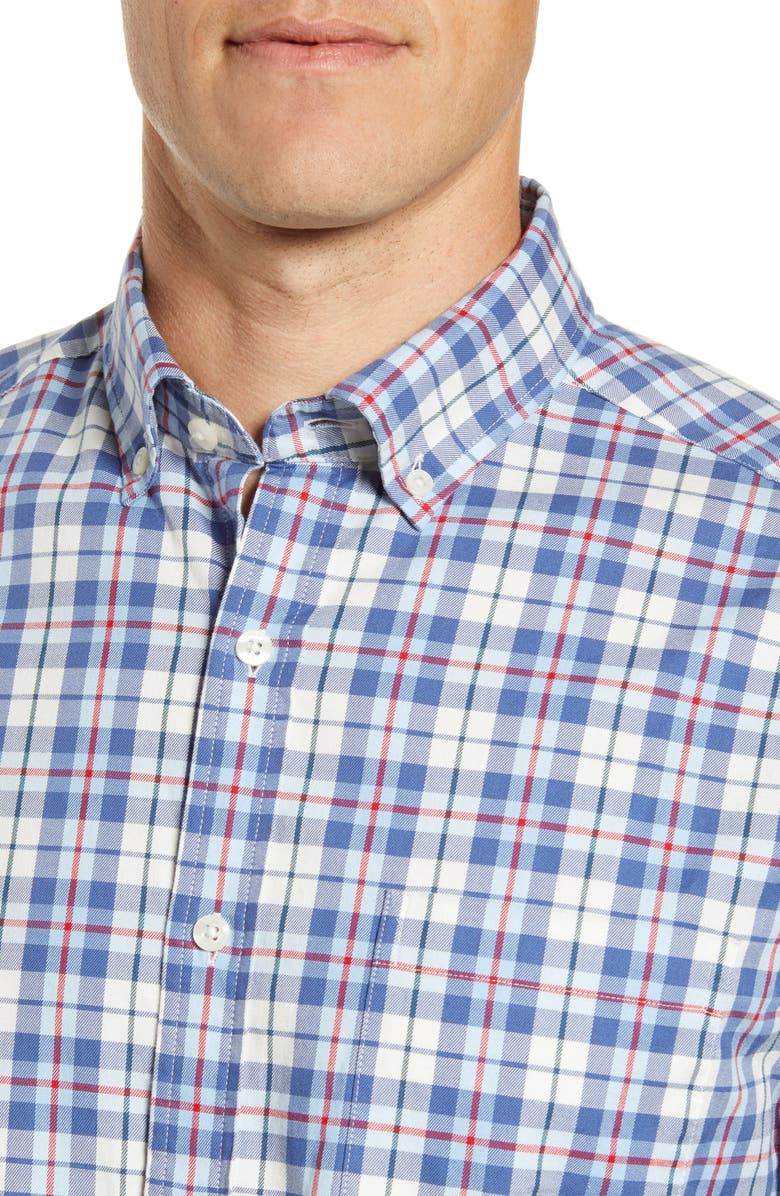 vineyard vines Murray Classic Fit Plaid Stretch Flannel Button-Down Shirt, Alternate, color,