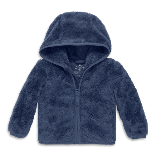 Primary Kids'  Baby Teddy Fleece Jacket In Blue