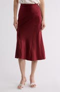 Veronica Beard Sorelle Stretch Silk Midi Skirt