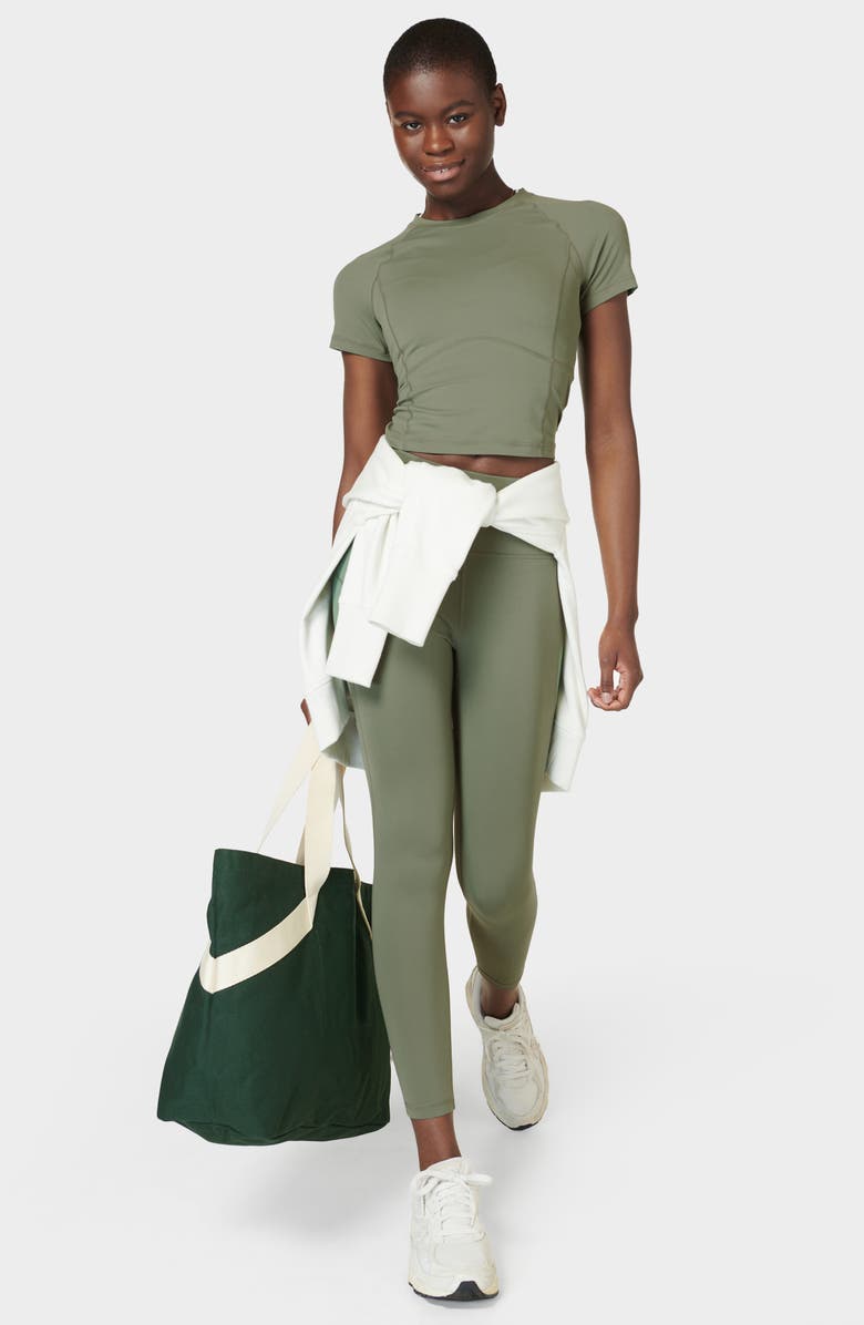 Sweaty Betty All Day 7/8 Leggings, Alternate, color, Umbra Green