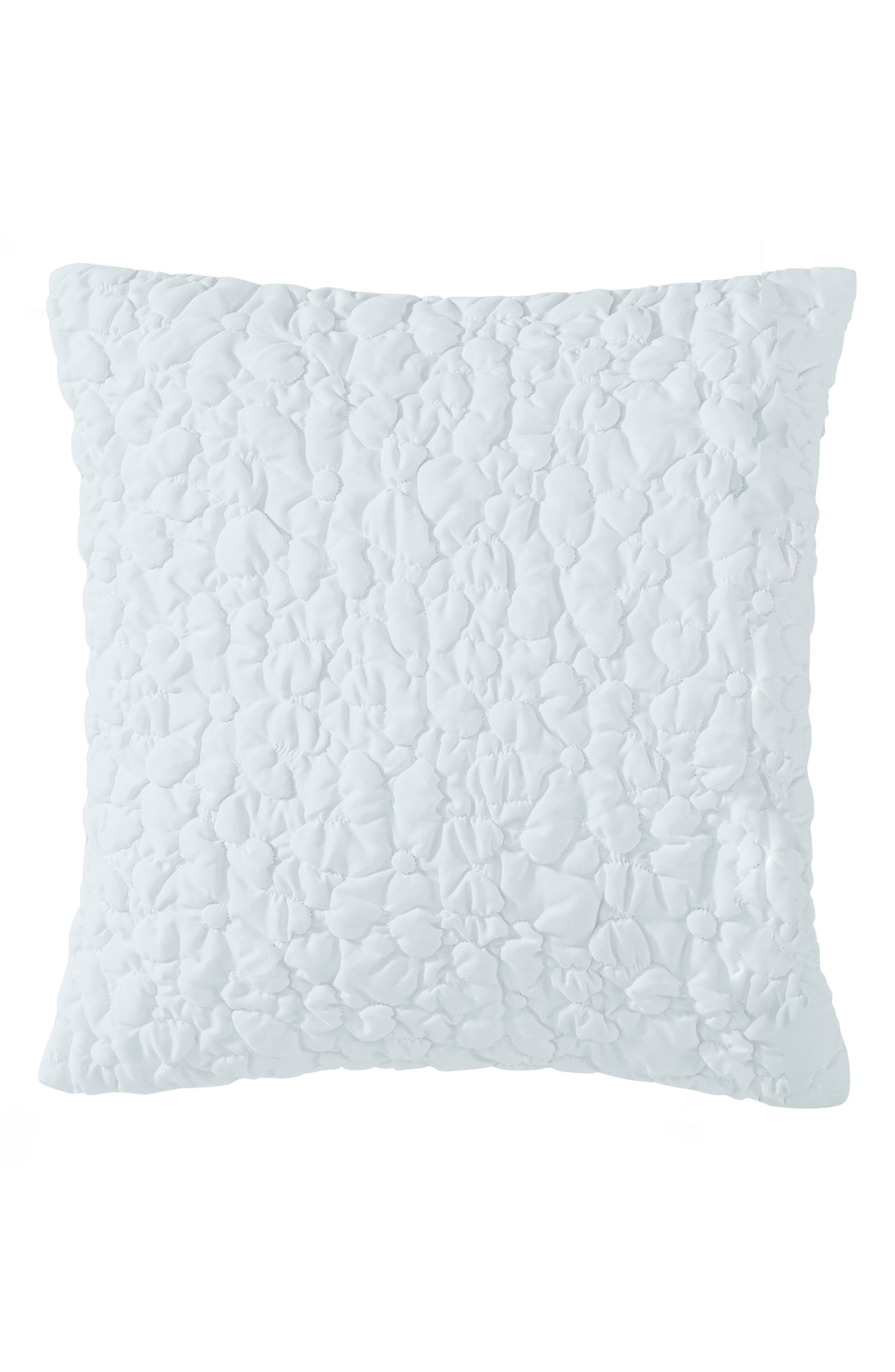 Peri Home Floral Bubble Accent Pillow in White 