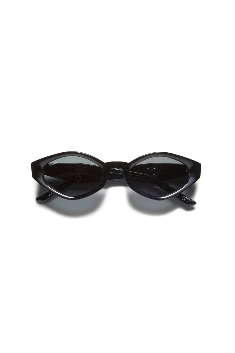 Siren Sunglasses, Alternate, color, Black Onyx Silver
