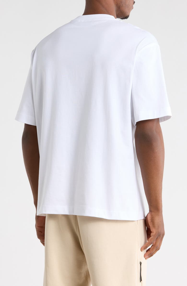 Off-White Bookish Flower Graphic T-Shirt, Alternate, color, White/Black