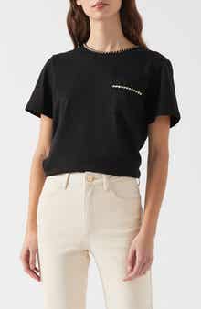 Vita Braided Trim Cotton T-Shirt