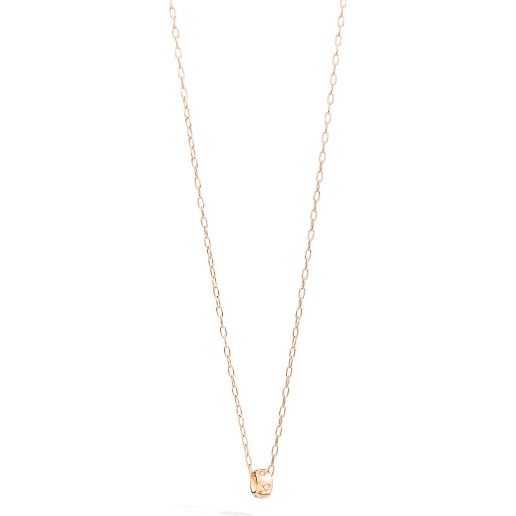 Pomellato Iconica Diamond Pendant Necklace In Gold