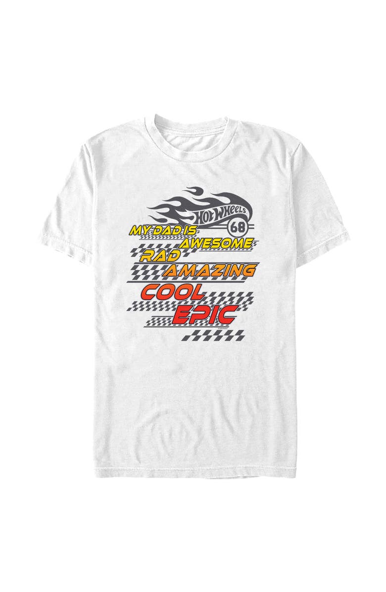 Hot Wheels Men's Hot Wheels My Dad Is Awesome Graphic T-Shirt, Main, color, White