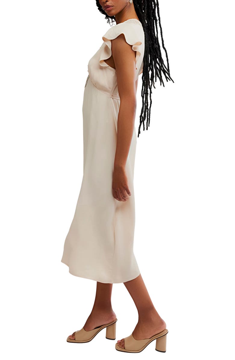 Free People Tied with Joy Midi Slipdress, Alternate, color, Pastel Rose Tan