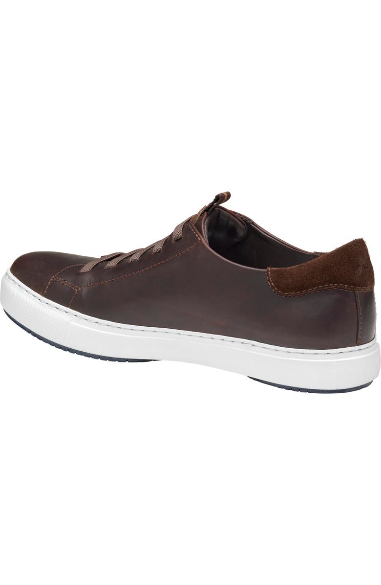 Johnston & Murphy Anson Lace to Toe Sneaker, Alternate, color, Dark Brown English Full Grain