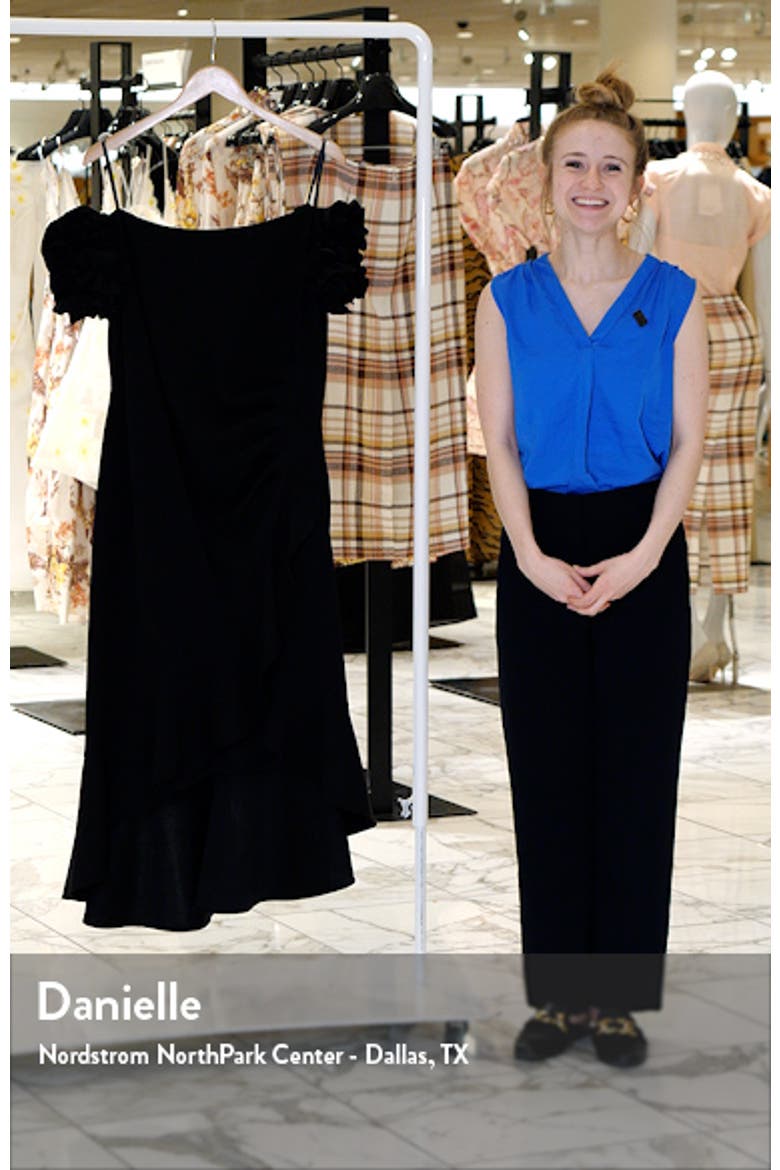 Pleated Ruffle Off the Shoulder Midi Dress video