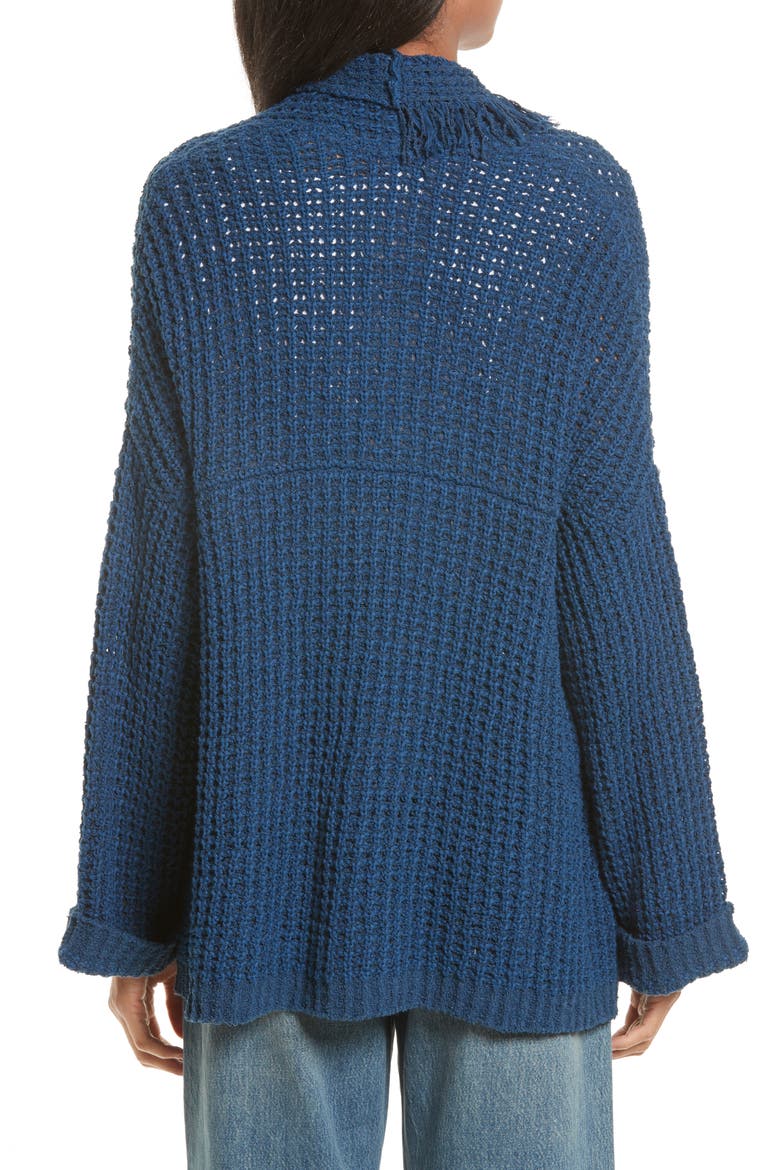 I'll Be Around Cardigan, Alternate, color, SAPPHIRE