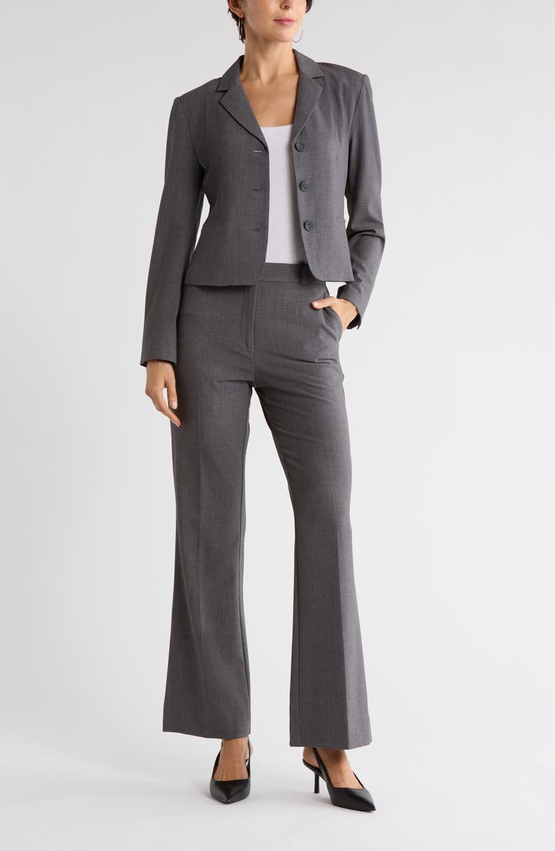 NORDSTROM RACK Flare Leg Pants, Main, color, Grey Charcoal Heather