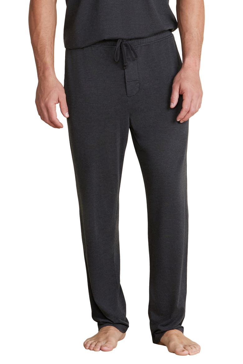 Malibu Collection® Pigment Wash Lounge Pants, Main, color, BLACK