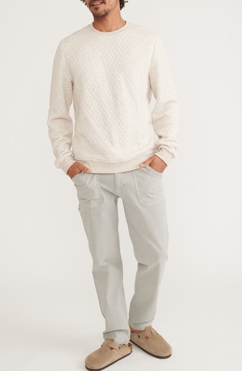 Marine Layer Corbet Quilted Sweatshirt, Alternate, color, 