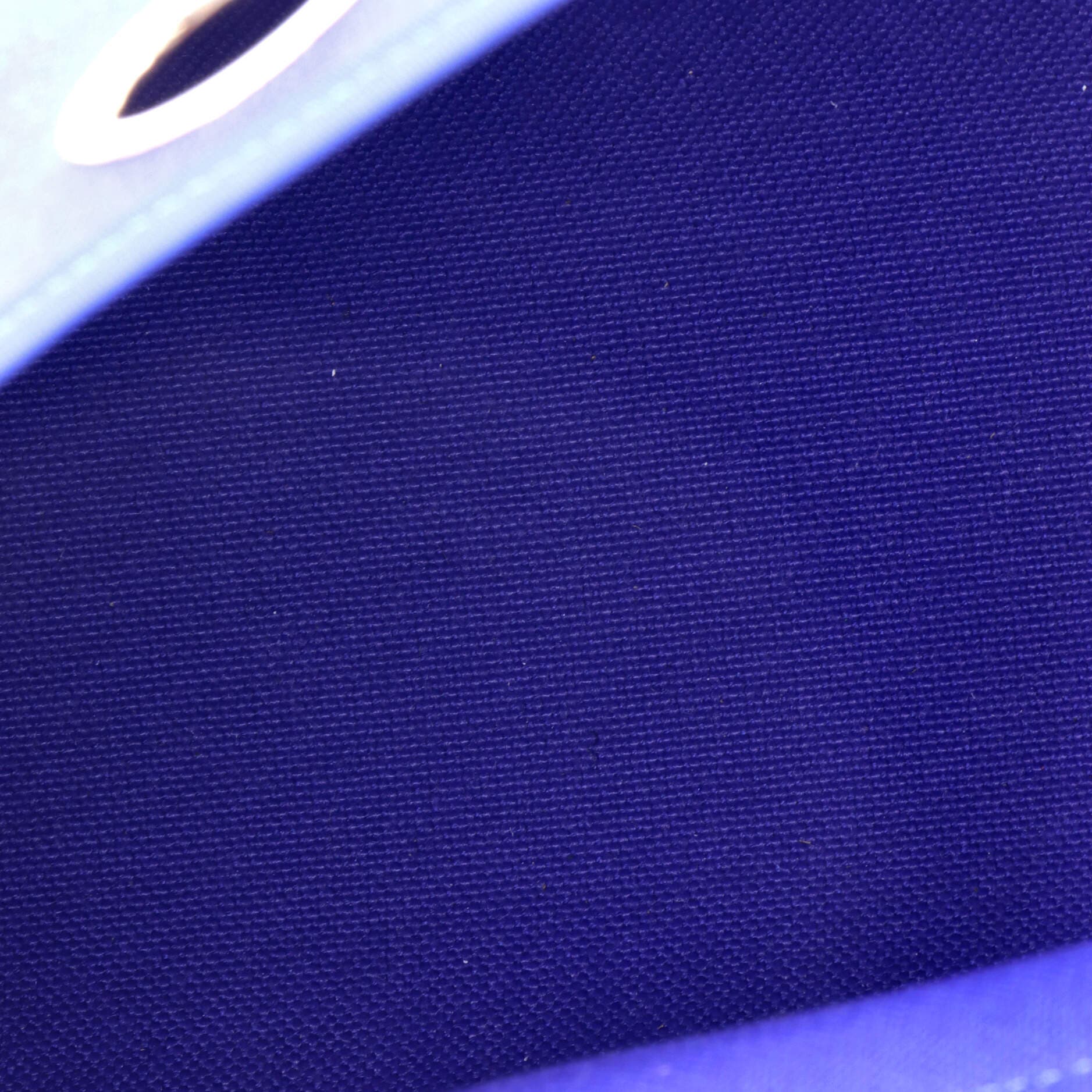 Pre-Owned Hermes Herbag Zip Leather and Toile 31, Alternate, color, Bleu Royal